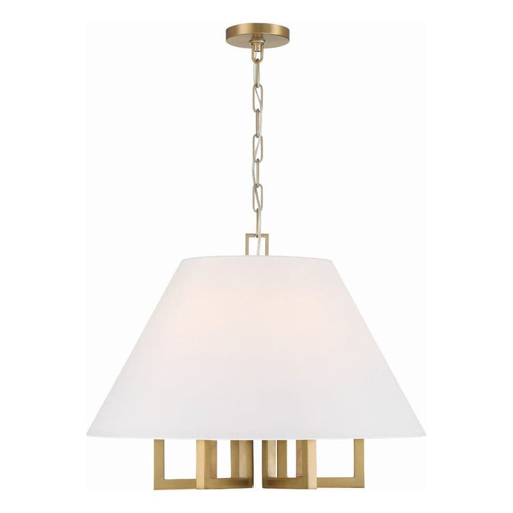 Libby Langdon Westwood 6 Light Chandelier-Crystorama Lighting Company-CRYSTO-2256-VG-ChandeliersVibrant Gold-4-France and Son