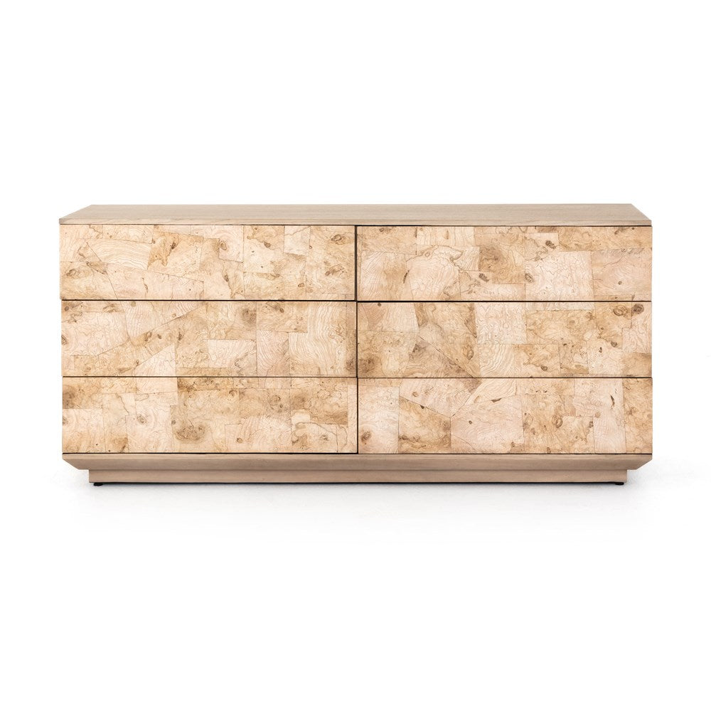 Journey 6 Drawer Dresser - Bleached Burl HDR-Four Hands-FH-225695-002-Dressers-3-France and Son