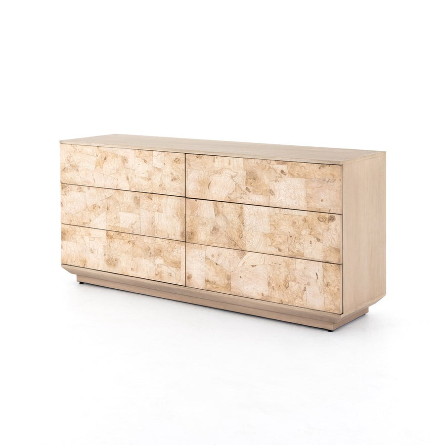 Journey 6 Drawer Dresser - Bleached Burl HDR-Four Hands-FH-225695-002-Dressers-1-France and Son