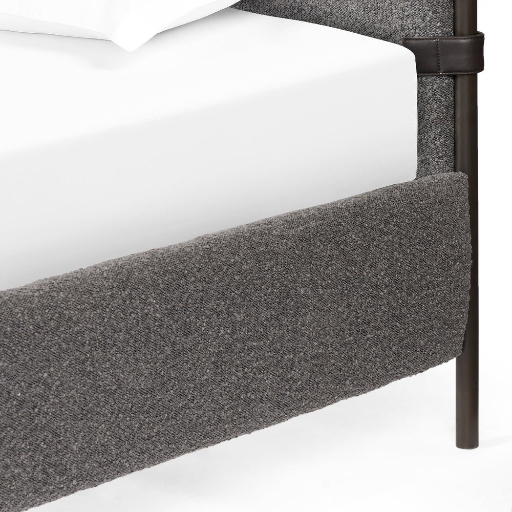 Anderson Bed - Knoll Charcoal-Four Hands-FH-225707-004-BedsQueen-2-France and Son