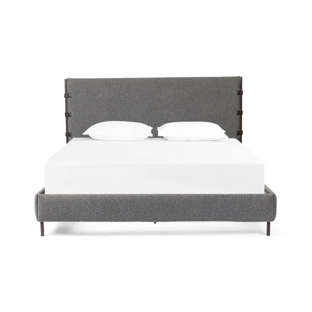 Anderson Bed - Knoll Charcoal-Four Hands-FH-225707-004-BedsQueen-3-France and Son