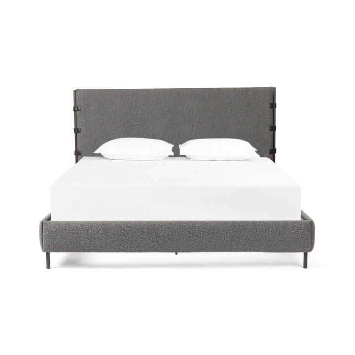 Anderson Bed - Knoll Charcoal-Four Hands-FH-225707-004-BedsQueen-3-France and Son