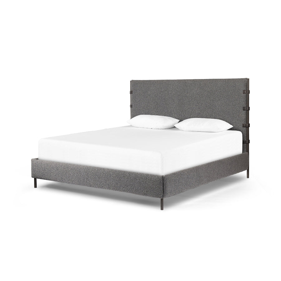Anderson Bed - Knoll Charcoal-Four Hands-FH-225707-004-BedsQueen-1-France and Son
