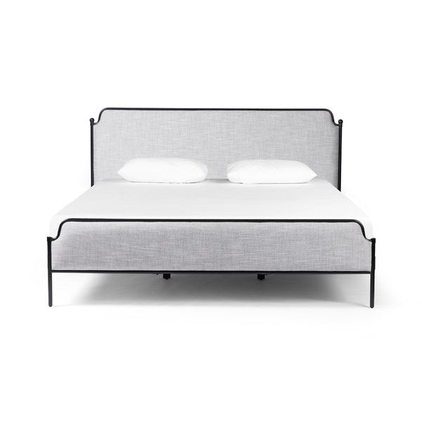 Zara Upholstered Bed-Hockney Cloud-King-Four Hands-FH-225814-004-Beds-1-France and Son