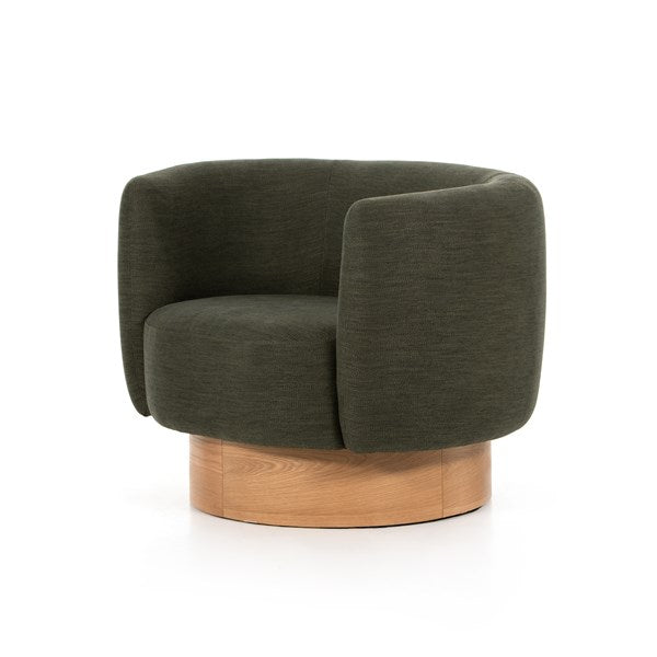 Calista Swivel Chair-Atlantis Moss-Four Hands-FH-225817-001-Lounge Chairs-1-France and Son