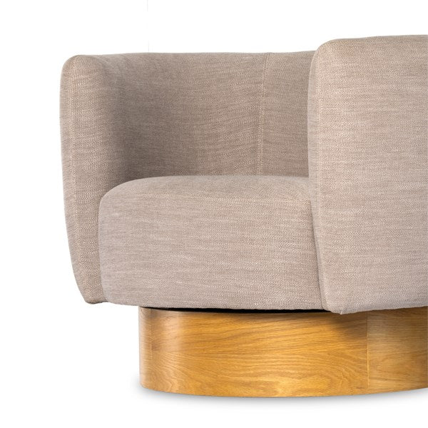 Calista Swivel Chair-Four Hands-FH-225817-001-Lounge ChairsAtlantis Moss-12-France and Son