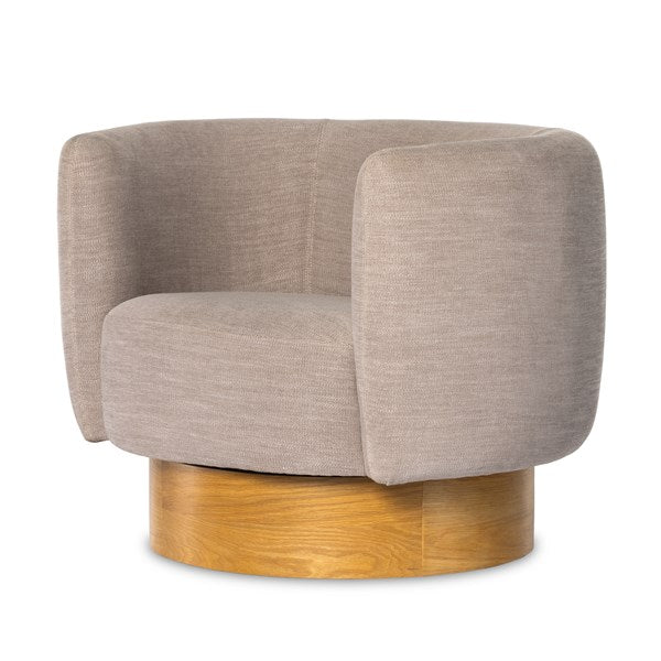 Calista Swivel Chair-Four Hands-FH-225817-002-Lounge ChairsAtlantis Taupe-11-France and Son