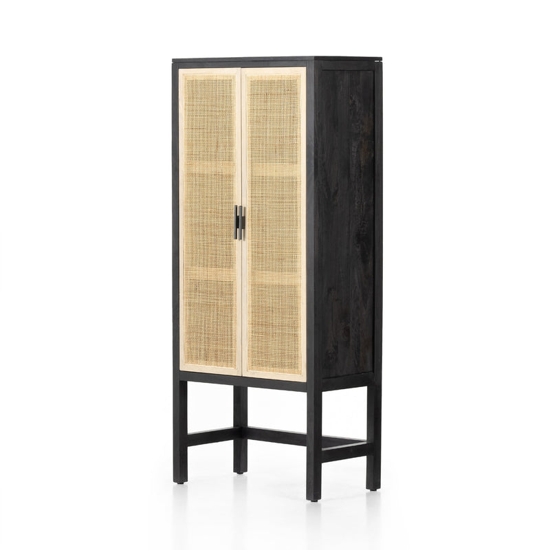 Caprice Narrow Cabinet-Four Hands-FH-225960-001-Bookcases & CabinetsBlack-5-France and Son