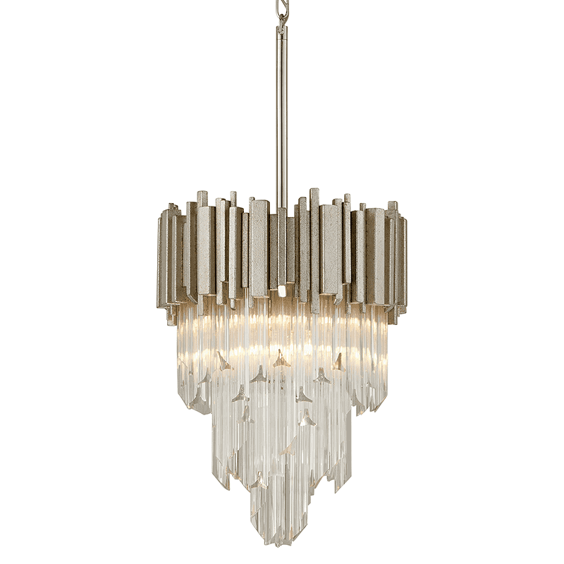 Mystique 4Lt Pendant Modern Silver Leaf-Corbett Lighting-CORBETT-226-44-Pendants-1-France and Son