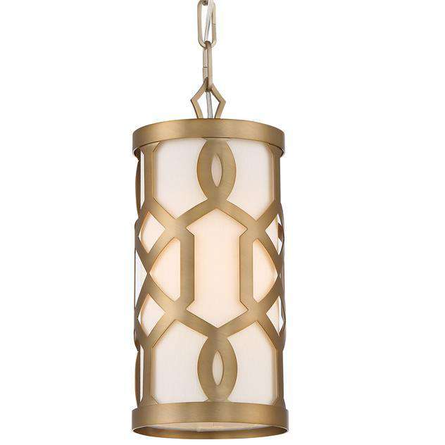 Libby Langdon Jennings 1 Light Pendant-Crystorama Lighting Company-CRYSTO-2260-AG-PendantsAged Brass-1-France and Son