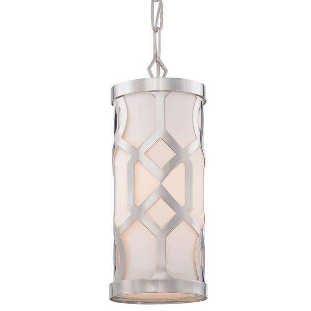 Libby Langdon Jennings 1 Light Pendant-Crystorama Lighting Company-CRYSTO-2260-PN-PendantsPolished Nickel-2-France and Son