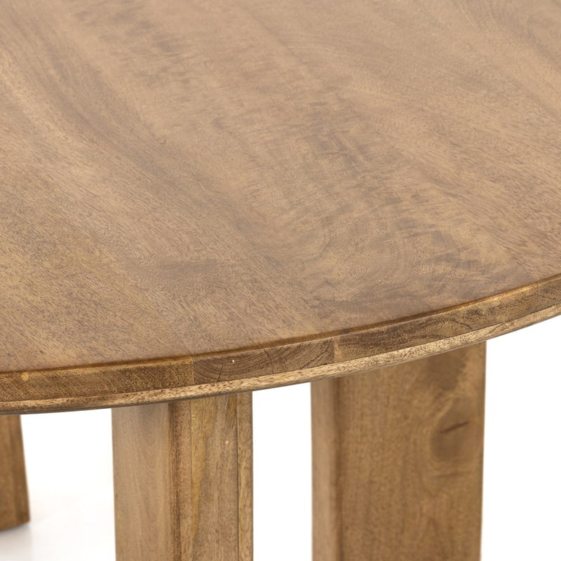 Cree Round Dining Table - Light Mango-Four Hands-FH-226109-001-Dining Tables-3-France and Son