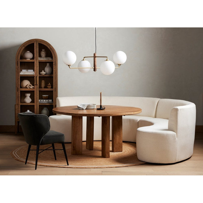 Cree Round Dining Table - Light Mango-Four Hands-FH-226109-001-Dining Tables-2-France and Son