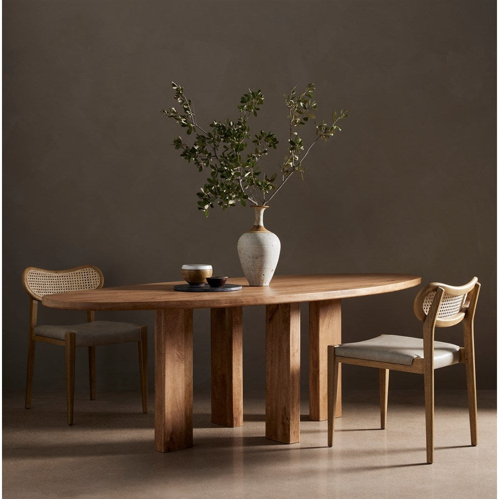 Cree Oval Dining Table-Four Hands-FH-226110-001-Dining Tables-2-France and Son
