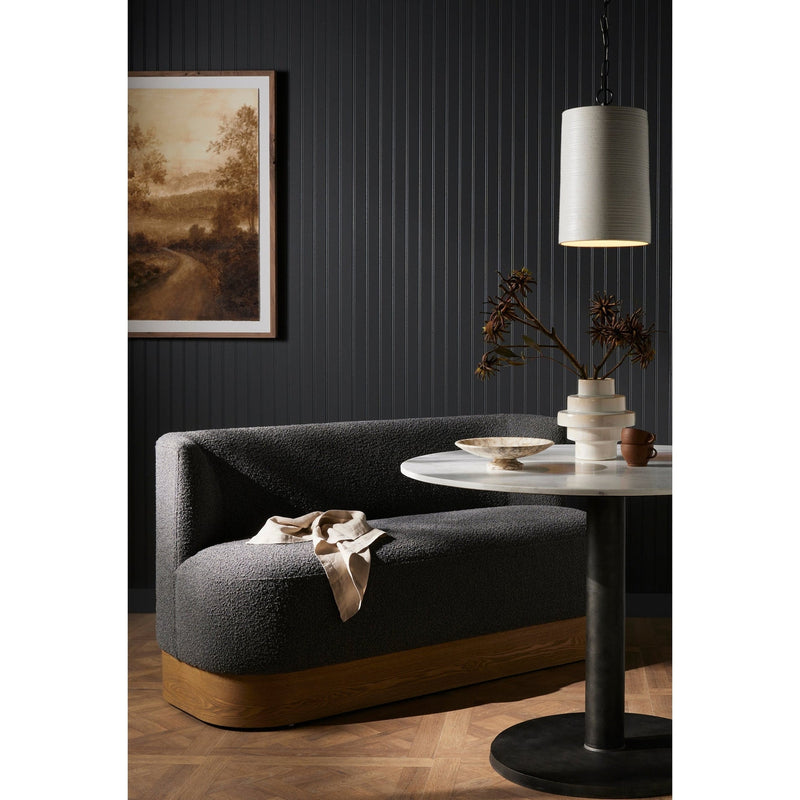 Krista Dining Bench-Knoll Charcoal-Four Hands-FH-226228-001-BenchesKnoll Natural-2-France and Son