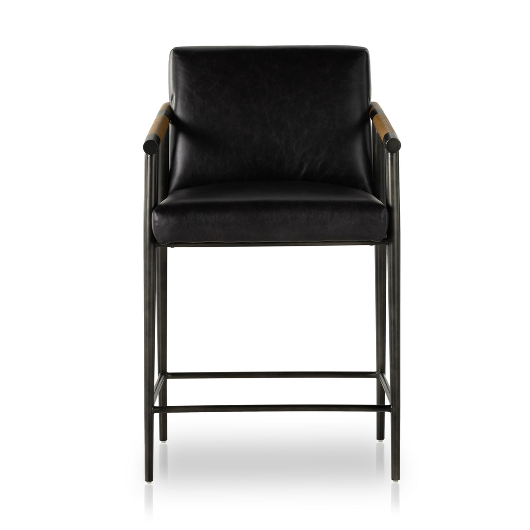 Rowen Stool-Four Hands-FH-226230-002-Stools & OttomansCounter Stool-Sonoma Black-3-France and Son