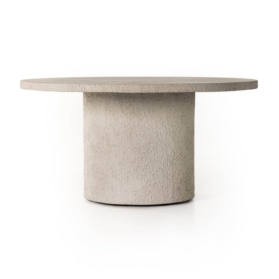 Otero Round Outdoor Dining Tbl 60 - White-Four Hands-FH-226294-001-Dining Tables-1-France and Son