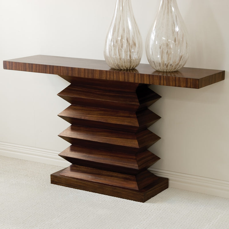 Zig Zag Console Table-Global Views-GVSA-2262-Console Tables-2-France and Son