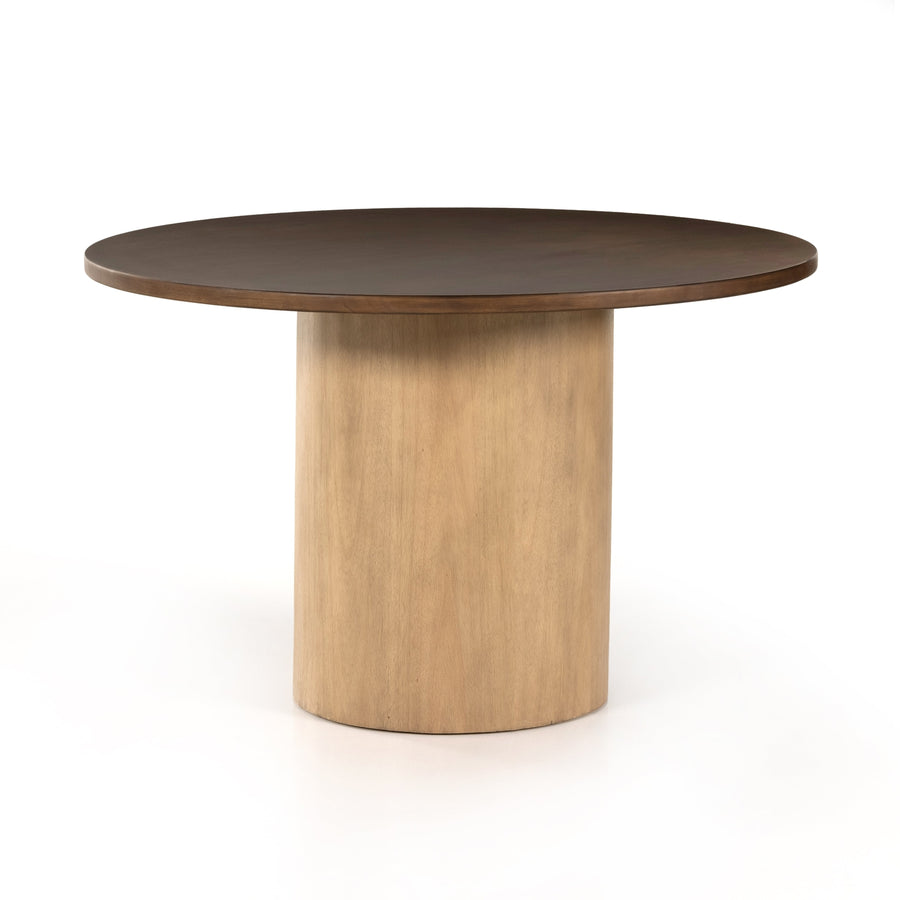 Pilo Dining Table-Four Hands-FH-226327-005-Dining TablesDark Parawood/Natural Matte-3-France and Son