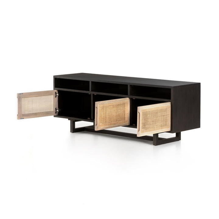 Clarita Media Console-Four Hands-STOCKR-226484-001-Media Storage / TV StandsWhite Wash Mango-9-France and Son