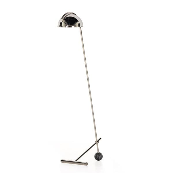 Becker Floor Lamp-Four Hands-FH-226515-002-Floor LampsNickel & Black Marble-4-France and Son