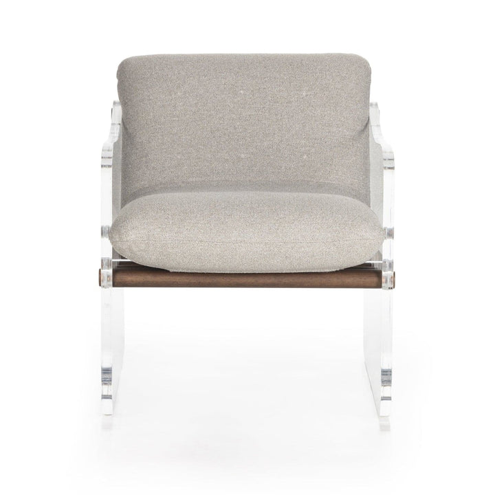 Cassius Chair - Torrance Silver-Four Hands-FH-226548-001-Lounge Chairs-3-France and Son