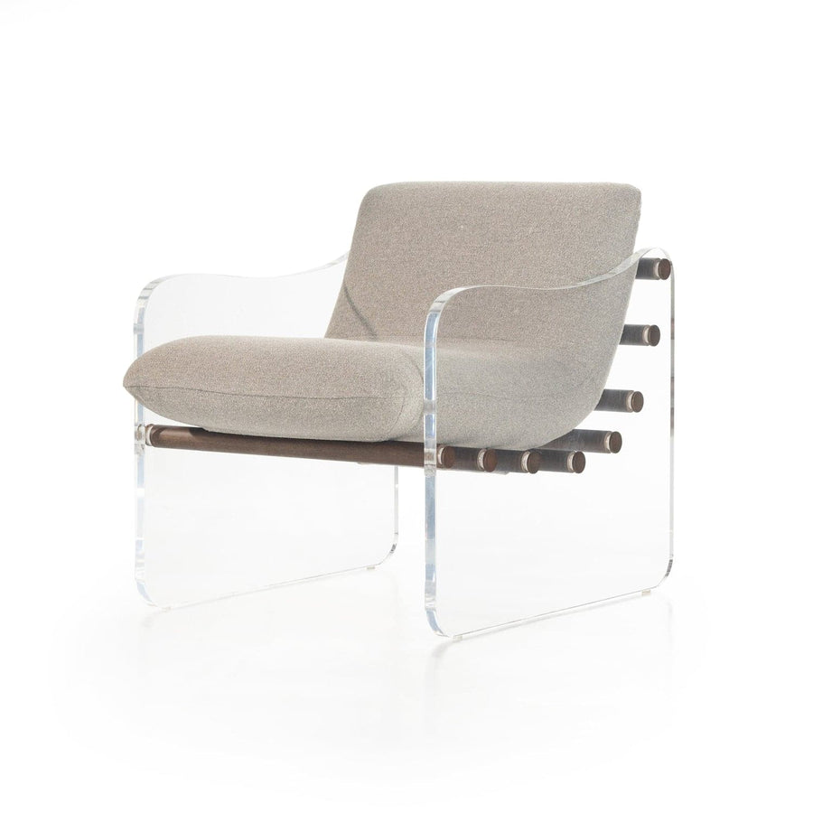 Cassius Chair - Torrance Silver-Four Hands-FH-226548-001-Lounge Chairs-1-France and Son