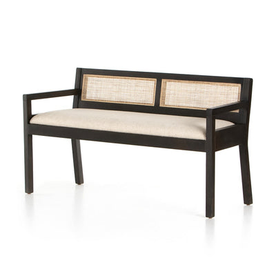Clarita Accent Bench-Four Hands-FH-226611-002-BenchesBlack Mango-7-France and Son