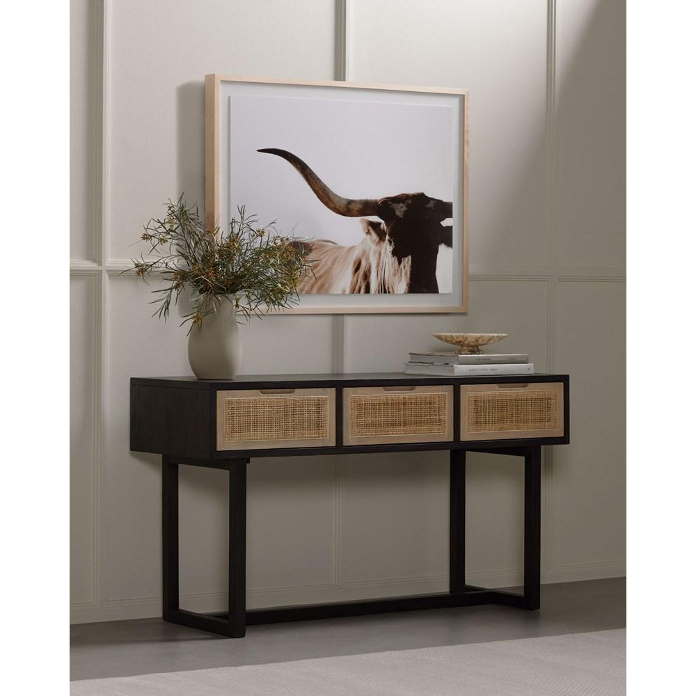 Clarita Console Table-Four Hands-FH-226632-001-Console TablesWhite Wash Mango-3-France and Son