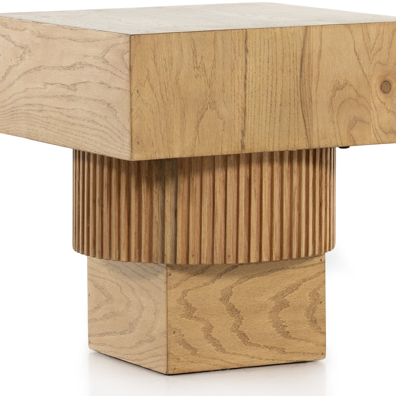 Leland End Table-Honey Oak-Four Hands-FH-226681-002-Side Tables-2-France and Son