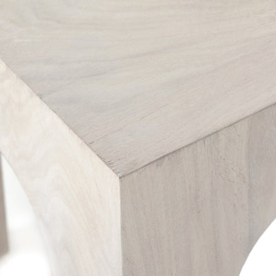 Fausto End Table-Bleached Guanacaste-Four Hands-FH-226687-001-Side TablesWhite-9-France and Son
