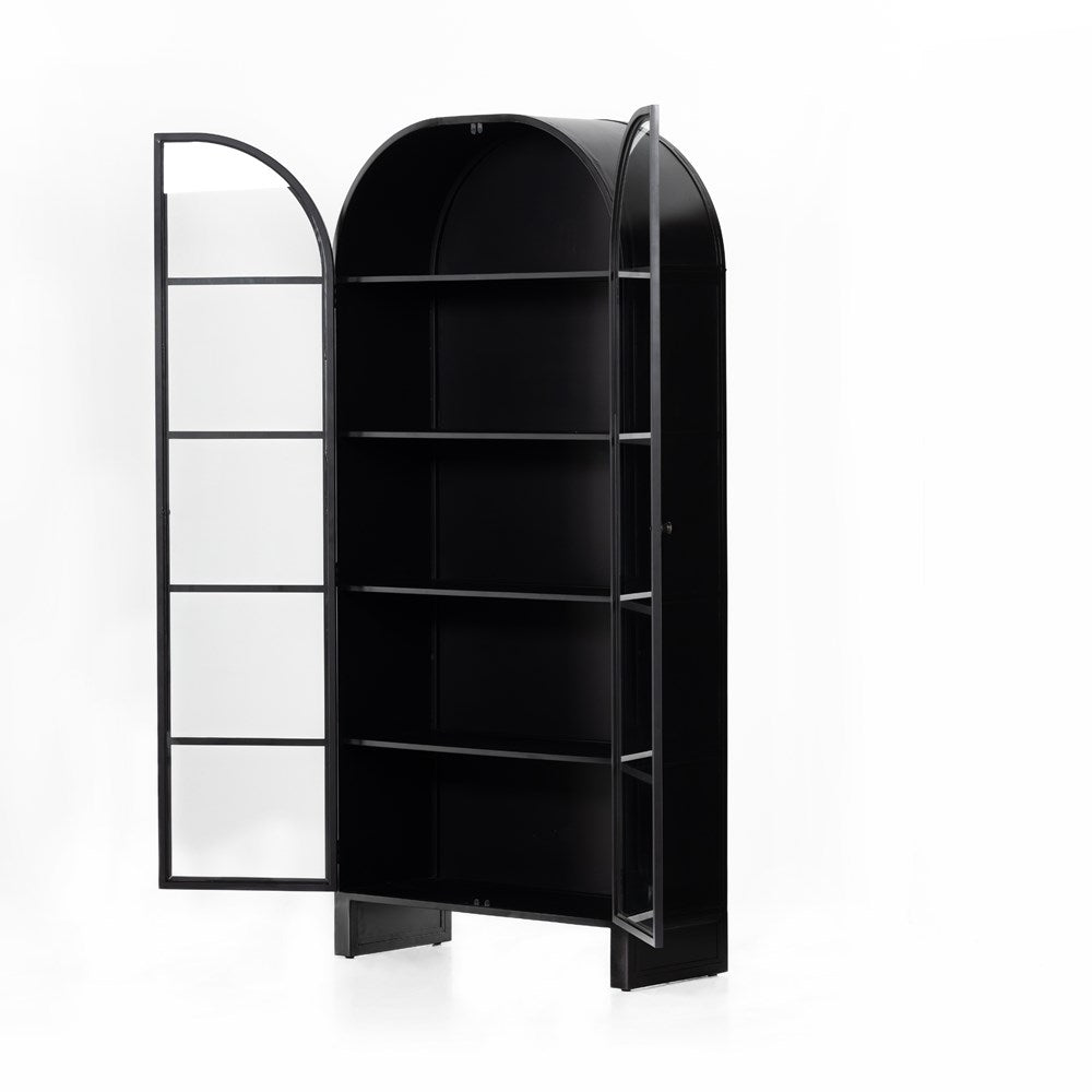 Breya Cabinet - Black-Four Hands-STOCKR-FH-233096-001-Bookcases & CabinetsBlack with White Oak-4-France and Son