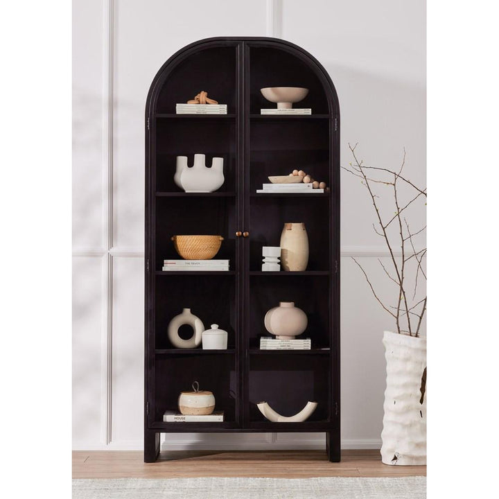 Breya Cabinet - Black-Four Hands-STOCKR-FH-233096-001-Bookcases & CabinetsBlack with White Oak-2-France and Son