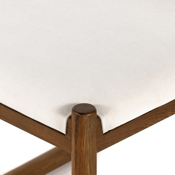 Bibianna Dining Table - Smoked Honey - White-Four Hands-FH-226836-001-Outdoor Dining Chairs-6-France and Son