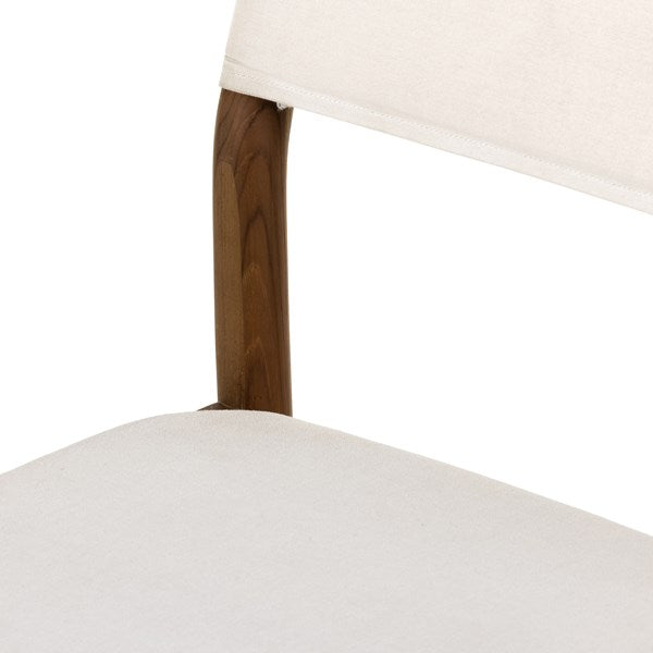 Bibianna Dining Table - Smoked Honey - White-Four Hands-FH-226836-001-Outdoor Dining Chairs-7-France and Son