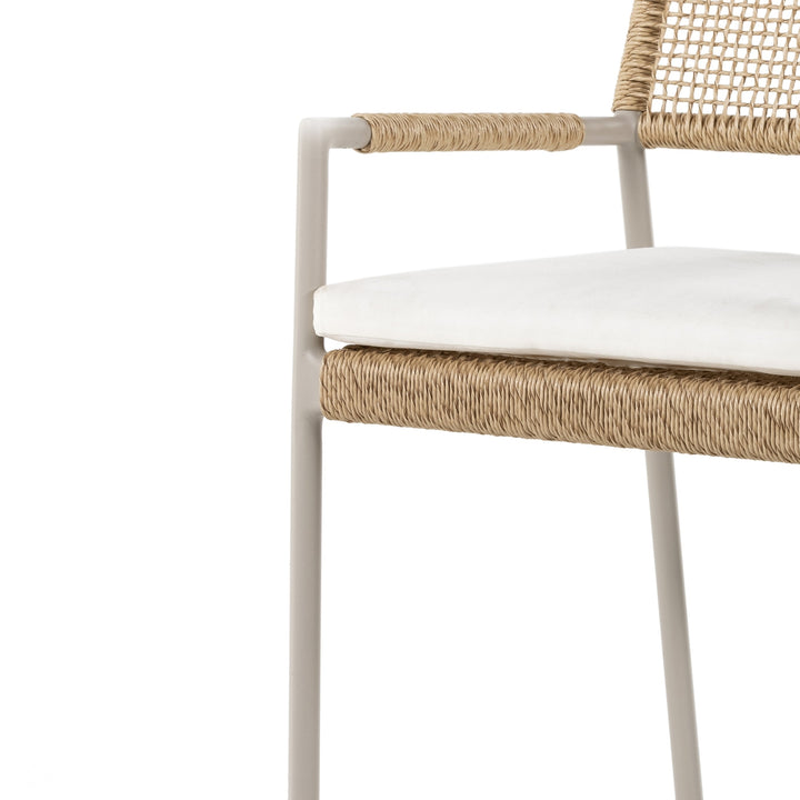 Niles Outdoor Dining Armchair - Natural-Four Hands-FH-226837-001-Dining Chairs-9-France and Son