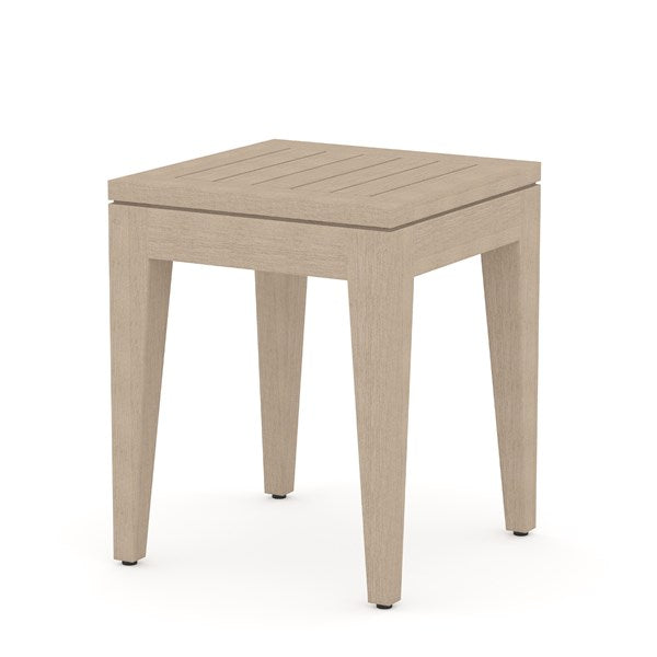 Sherwood Outdoor End Table-Four Hands-FH-226900-001-Side TablesWashed Brown-1-France and Son