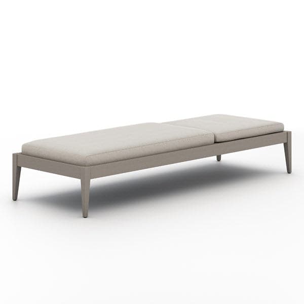 Sherwood Outdoor Chaise Lounge-Four Hands-FH-226912-004-Outdoor ChaisesFaye Ash / Washed Brown-Fsc-23-France and Son