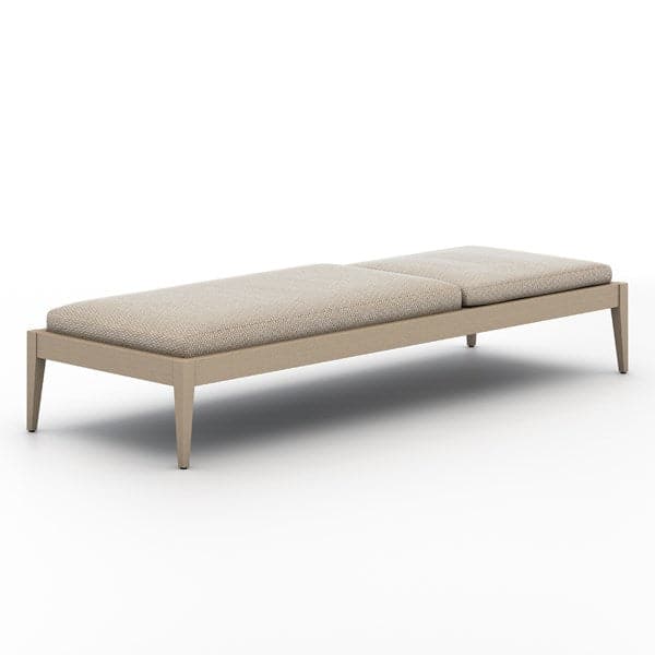 Sherwood Outdoor Chaise Lounge-Four Hands-FH-226912-004-Outdoor ChaisesFaye Ash / Washed Brown-Fsc-5-France and Son