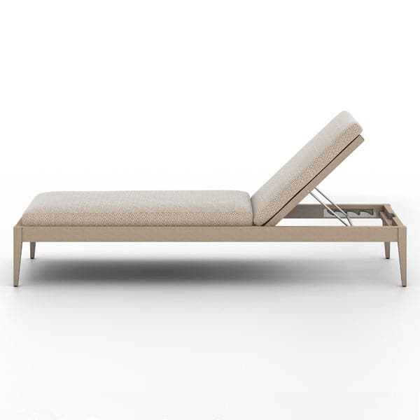 Sherwood Outdoor Chaise Lounge-Four Hands-FH-226912-004-Outdoor ChaisesFaye Ash / Washed Brown-Fsc-6-France and Son