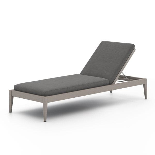 Sherwood Outdoor Chaise Lounge-Four Hands-FH-226912-007-Outdoor ChaisesCharcoal / Weathered Grey-Fsc-18-France and Son