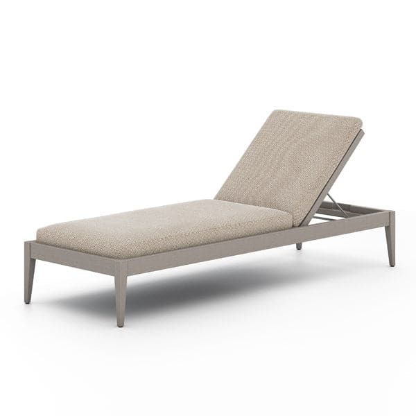 Sherwood Outdoor Chaise Lounge-Four Hands-FH-226912-008-Outdoor ChaisesFaye Sand / Weathered Grey-Fsc-15-France and Son