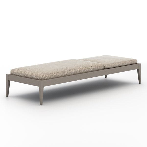 Sherwood Outdoor Chaise Lounge-Four Hands-FH-226912-004-Outdoor ChaisesFaye Ash / Washed Brown-Fsc-16-France and Son