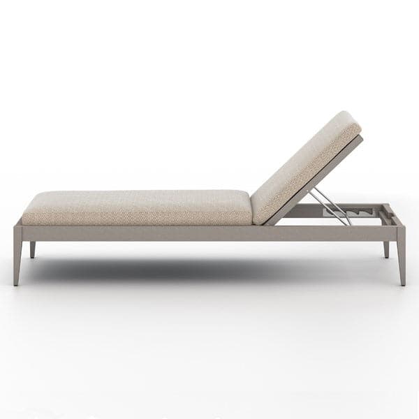 Sherwood Outdoor Chaise Lounge-Four Hands-FH-226912-004-Outdoor ChaisesFaye Ash / Washed Brown-Fsc-17-France and Son