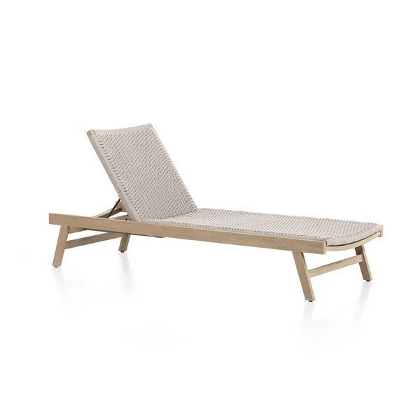 Delano Outdoor Chaise Lounge-Four Hands-FH-226919-001-Chaise LoungesWashed Brown-4-France and Son