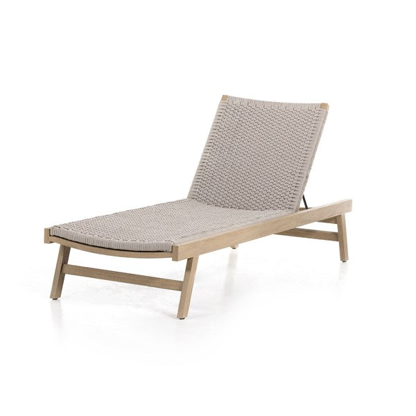 Delano Outdoor Chaise Lounge-Four Hands-FH-226919-001-Chaise LoungesWashed Brown-1-France and Son