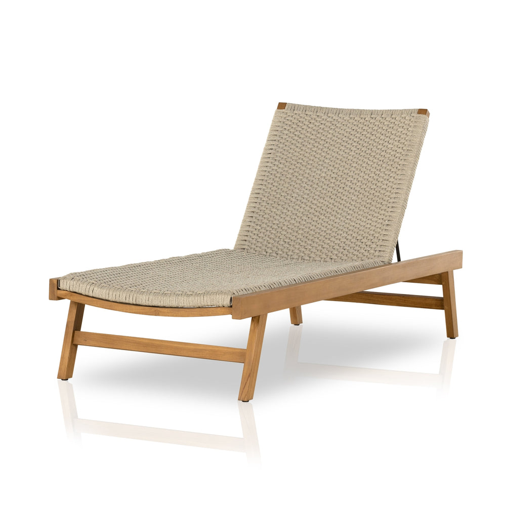 Delano Outdoor Chaise Lounge-Four Hands-FH-226919-003-Chaise LoungesNatural-2-France and Son