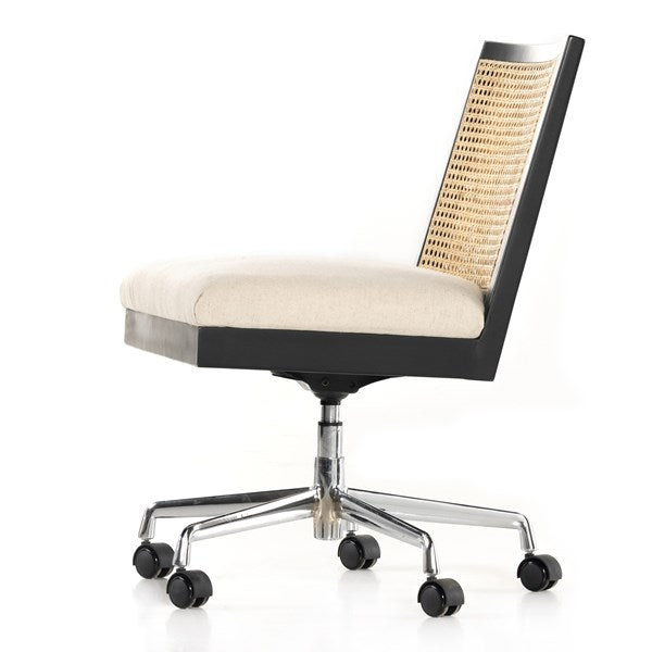 Antonia Armless Desk Chair-Four Hands-FH-226967-005-Task ChairsBrushed Ebony-3-France and Son
