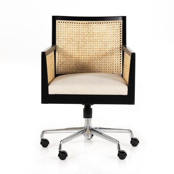 Antonia Arm Desk Chair-Four Hands-FH-226968-007-Task ChairsBrushed Ebony-6-France and Son