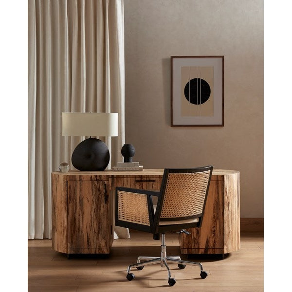 Antonia Arm Desk Chair-Four Hands-FH-226968-007-Task ChairsBrushed Ebony-2-France and Son